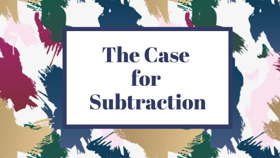 The Case for Subtraction