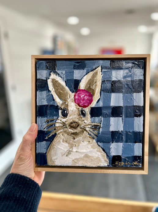 Peony Bunny Original Painting