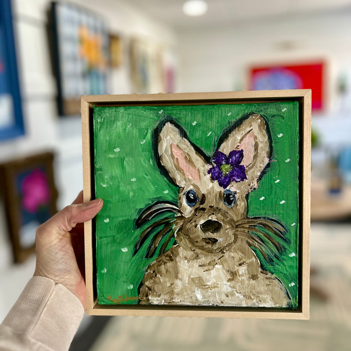 Violet Bunny Original Painting