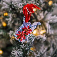 Load image into Gallery viewer, West Virginia Ceramic Ornament-Chinoiserie