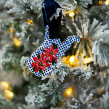 Load image into Gallery viewer, West Virginia Ceramic Ornament-Dots