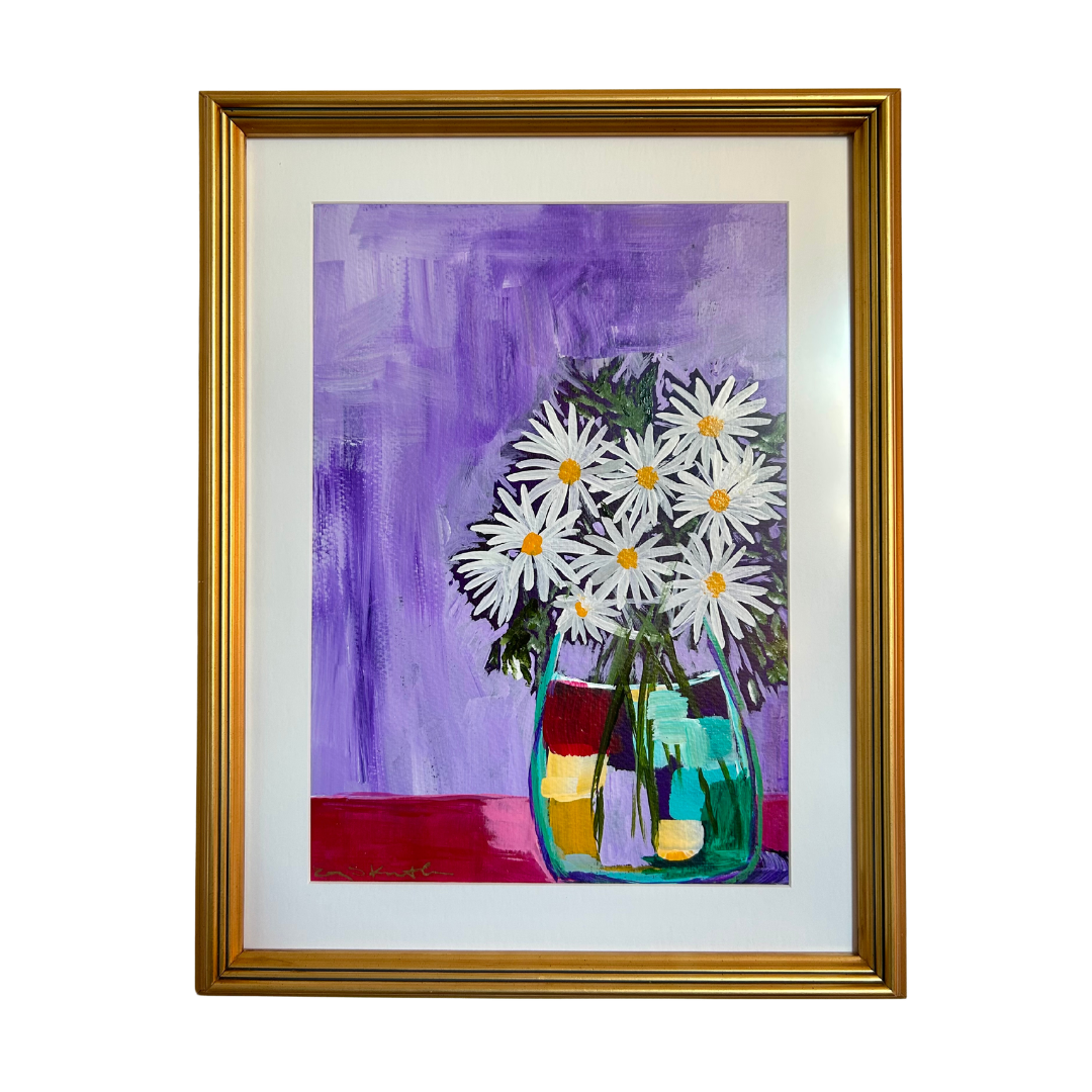 Daisies Framed Original – Coco & June