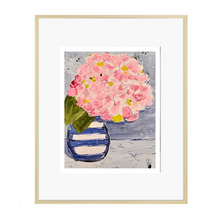 Load image into Gallery viewer, Hydrangea Print (Striped Vase)