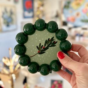 Greenery Art in Bauble Frame