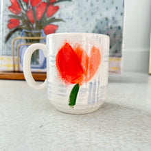 Load image into Gallery viewer, Tulip Hand Painted Mug-Tiered Bottom