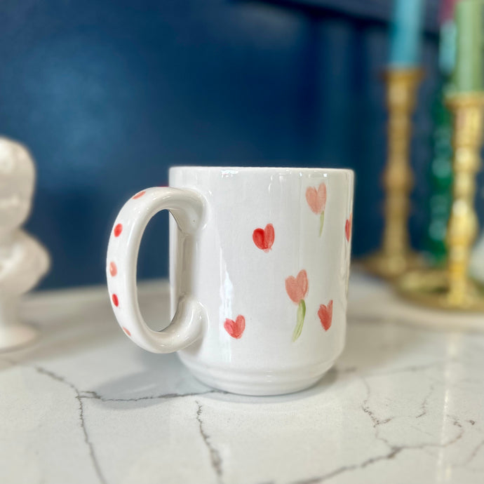 Hand Painted Valentine's Mug