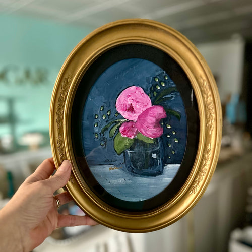 The Gretchen Vintage Peony Painting