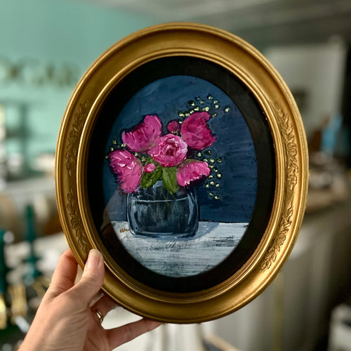 The Audrey Vintage Peony Painting