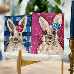 Greeting Card- Hydrangea Bunny