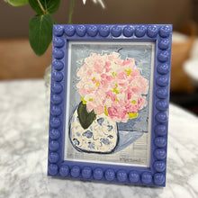 Load image into Gallery viewer, Bobbin Framed Hydrangea Print (White Chinoiserie Vase)