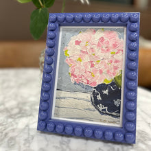 Load image into Gallery viewer, Bobbin Framed Hydrangea Print (Navy Chinoiserie Vase)