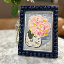 Load image into Gallery viewer, Bobbin Framed Hydrangea Print (White Chinoiserie Vase)