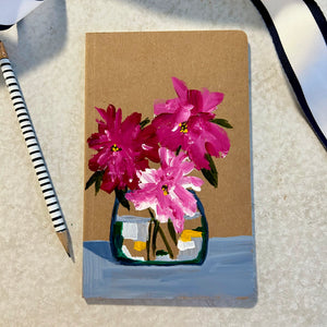 Hand Painted Rhododendron Journal